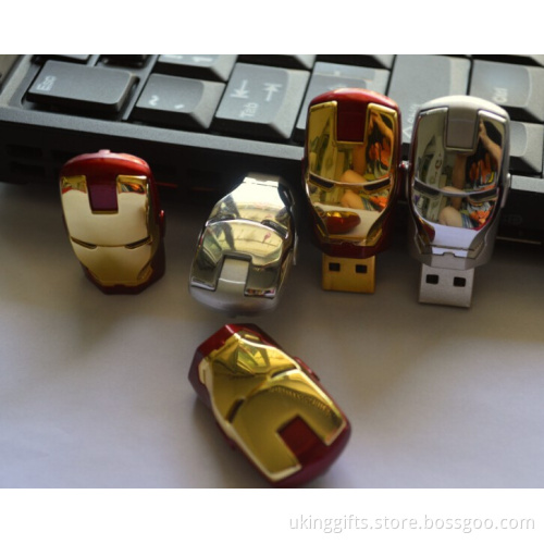 Novelty Iron Man Catoon USB Flash Pen Drive for Premiums